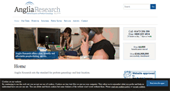 Desktop Screenshot of angliaresearch.co.uk